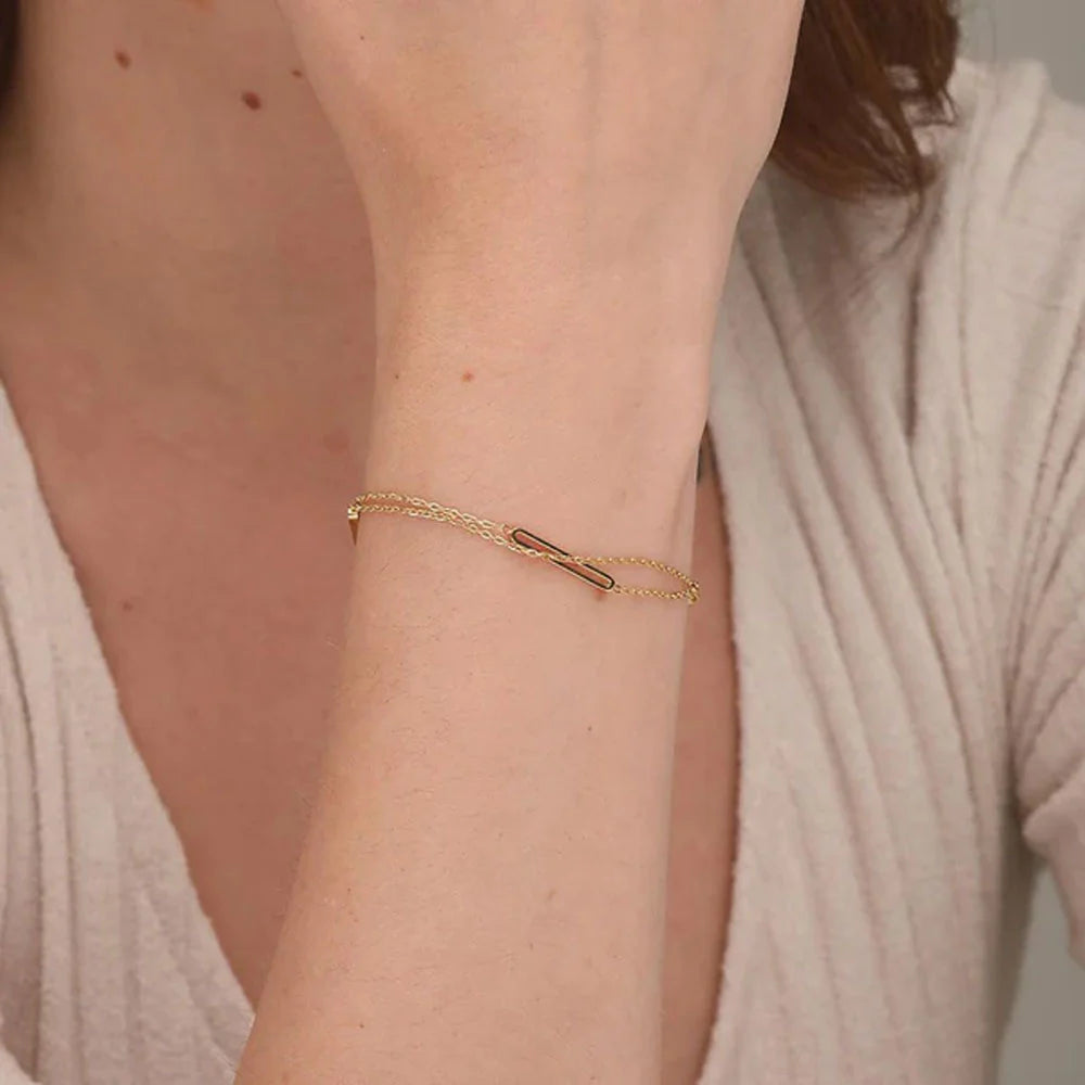 Bar Charm Bracelet